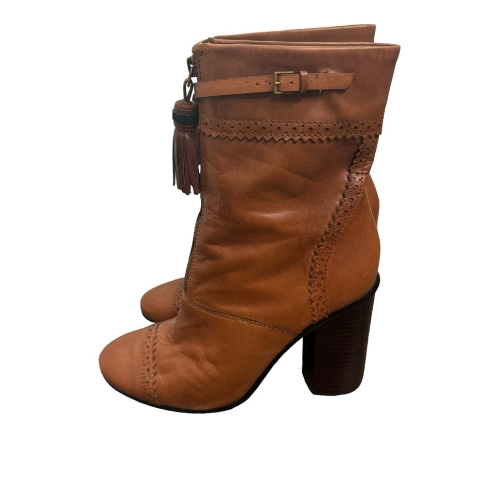 TORY BURCH | Huxley Tassel 95mm Bootie, Runway Almond (Size 9.5) - Picture 6 of 9